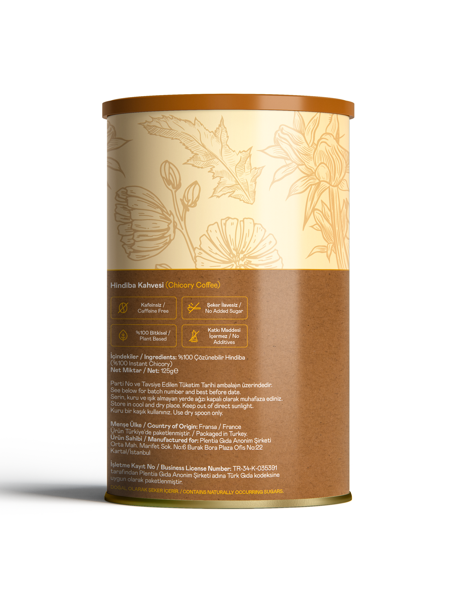 Sade Hindiba Kahvesi %100 Hindiba - Pure Chicory 125 g